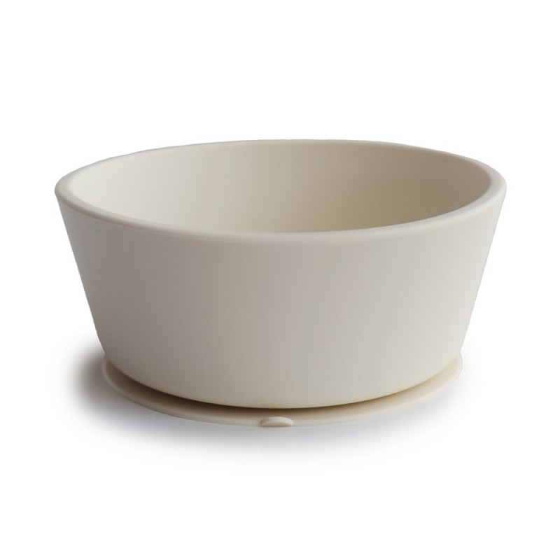 SUCTION BOWL SOLID IVORY 12x12x5 CM