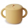 TAZA PARA SNACK SILICONA SOLID PALE DAFFODIL 8.5x8.5x14.5 CM