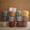 TAZZA PORTA MERENDA SILICONE SOLID PALE DAFFODIL 8.5x8.5x14.5 CM