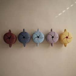 TAZZA PORTA MERENDA SILICONE SOLID PALE DAFFODIL 8.5x8.5x14.5 CM