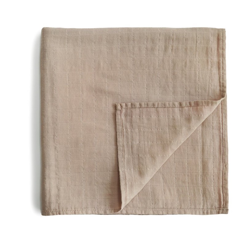 SWADDLE SOLID PALE TAUPE 120x120 CM