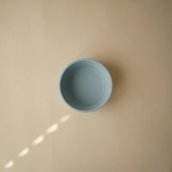 SUCTION BOWL SOLID POWDER BLUE 12x12x5 CM