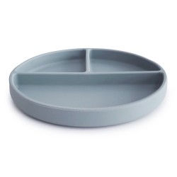 SUCTION PLATE SOLID POWDER BLUE 18x18x2 CM