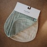 BURP CLOTH (2 PACK) SOLID ROMAN GREEN+FOG 56x27x0.4 CM