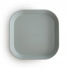 SET 2 PIATTI QUADRATI SOLID SAGE 19x19x3 CM
