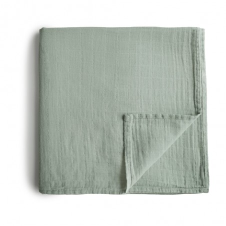 SWADDLE SOLID SAGE 120x120 CM