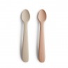 SILICONE SPOON (2 PACK) SOLID SHIFTING SAND+BLUSH 16x2.5x1 CM