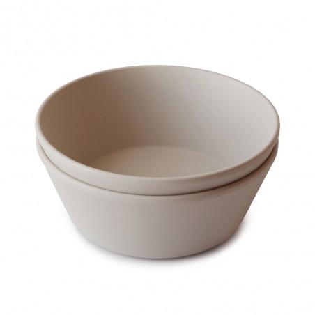 SET 2 CIOTOLE ROTONDI SOLID VANILLA 13x13x5 CM