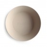 DINNER BOWL ROUND (SET OF 2) SOLID VANILLA 13x13x5 CM