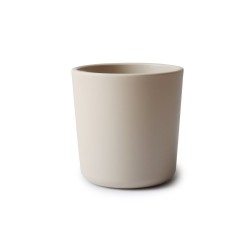 PACK DOS VASOS SOLID VANILLA 7.5x7.5x7 CM