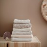 KNIT BLANKET RIBBED BEIGE MELANGE 100x80 CM