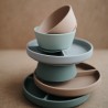 SUCTION BOWL SOLID BLUSH 12x12x5 CM