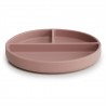 PIATTO CON VENTOSA A SCOMPARTI SOLID BLUSH 18x18x2 CM