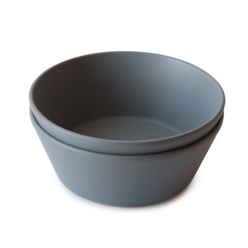 DINNER BOWL ROUND (SET OF 2) SOLID SMOKE 13x13x5 CM