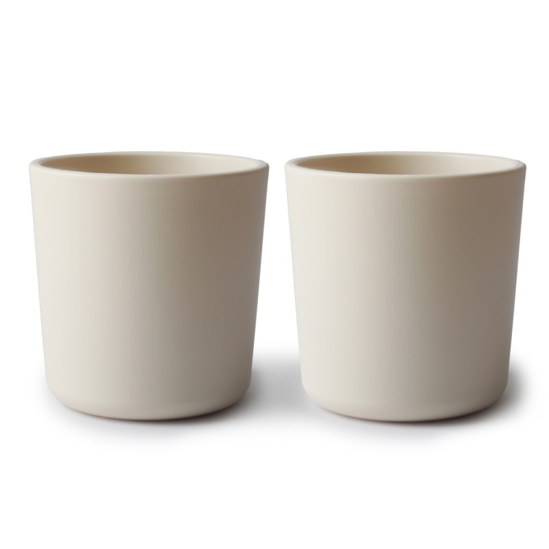 SET 2 BICCHIERI SOLID IVORY 7.5x7.5x7 CM