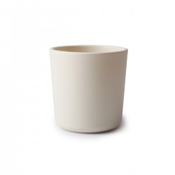 PACK DOS VASOS SOLID IVORY 7.5x7.5x7 CM