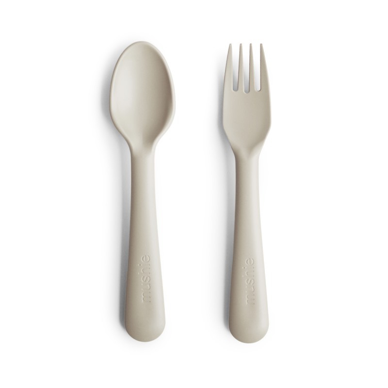 FORK AND SPOON (2 PACK) SOLID IVORY 15.5x2.5 CM