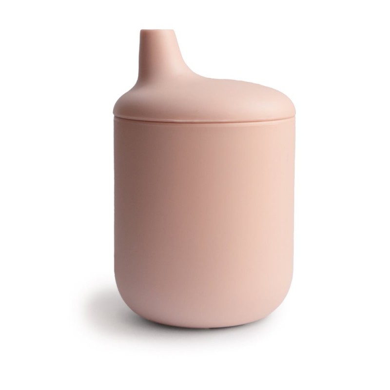 TAZA DIDÁCTICA SILICONA SOLID BLUSH 11.4x7.15x7.15 CM