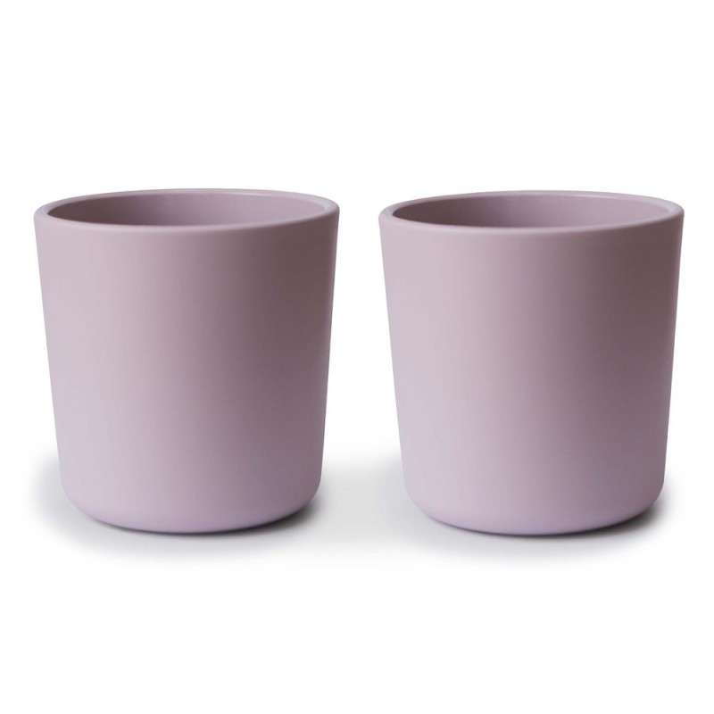 CUPS (SET OF TWO) SOLID SOFT LILAC 7.5x7.5x7 CM