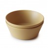 SET 2 CIOTOLE ROTONDI SOLID MUSTARD 13x13x5 CM