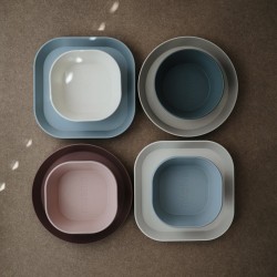 DINNER BOWL ROUND (SET OF 2) SOLID MUSTARD 13x13x5 CM