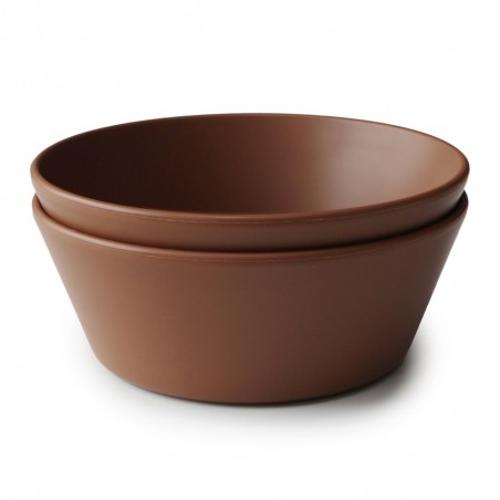 DINNER BOWL ROUND (SET OF 2) SOLID CARAMEL 13x13x5 CM