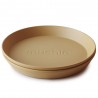 DINNER PLATE ROUND (SET OF 2) SOLID MUSTARD 19x19x3 CM