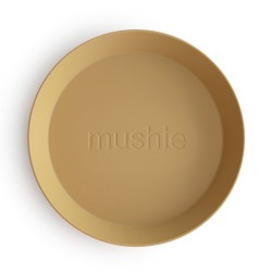 DINNER PLATE ROUND (SET OF 2) SOLID MUSTARD 19x19x3 CM