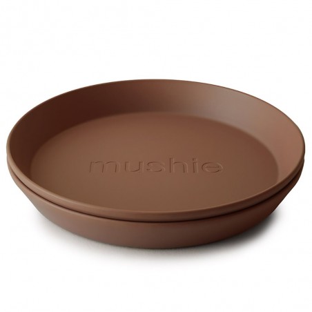 DINNER PLATE ROUND (SET OF 2) SOLID CARAMEL 19x19x3 CM