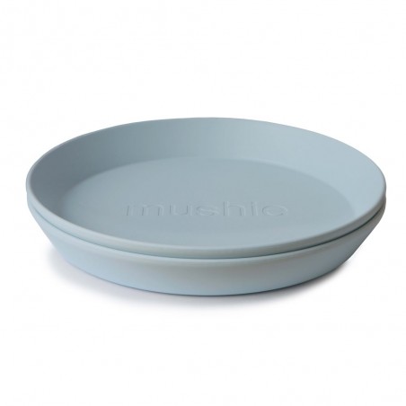 DINNER PLATE ROUND (SET OF 2) SOLID POWDER BLUE 19x19x3 CM