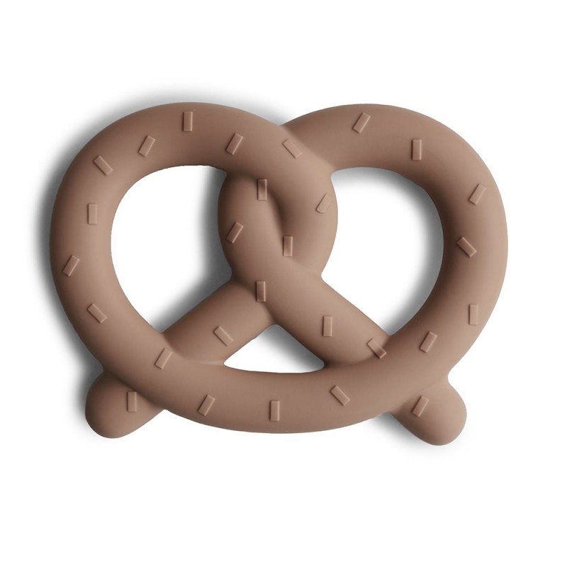 SILICON TEETHER PRETZEL NATUREL 10x7.5x1.5 CM