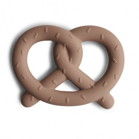 SILICON TEETHER PRETZEL NATUREL 10x7.5x1.5 CM