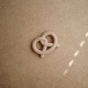 SILICON TEETHER PRETZEL NATUREL 10x7.5x1.5 CM