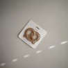 SILICON TEETHER PRETZEL NATUREL 10x7.5x1.5 CM