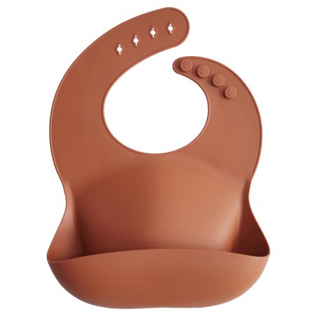 SILICONE BIB SOLID CLAY 26.5x3.5 CM