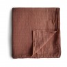 SWADDLE SOLID COGNAC 120x120 CM