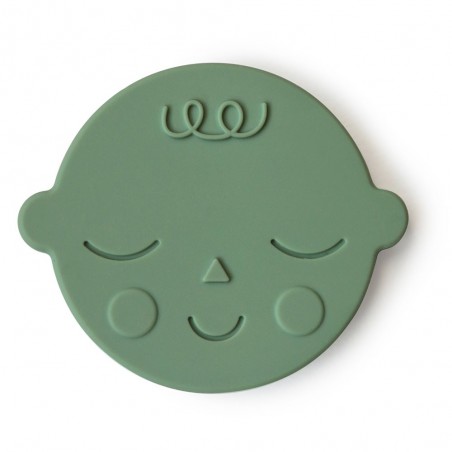 MASSAGIAGENGIVE IN SILICONE FACE PISTACHIO 8x8x0.7 CM