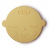 SILICON TEETHER FACE BANANA CREAM 8x8x0.7 CM