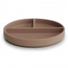 PIATTO CON VENTOSA A SCOMPARTI SOLID NATURAL 18x18x2 CM