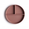 SUCTION PLATE SOLID CLOUDY MAUVE 18x18x2 CM