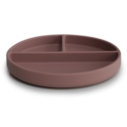 SUCTION PLATE SOLID CLOUDY MAUVE 18x18x2 CM