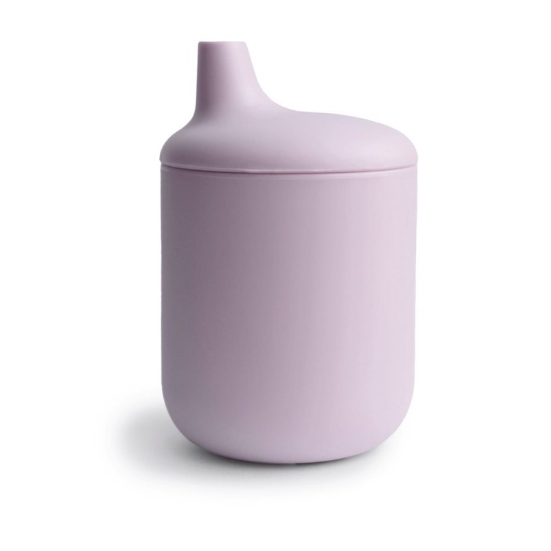 SILICONE SIPPY CUP SOLID SOFT LILAC 11.4x7.15x7.15 CM