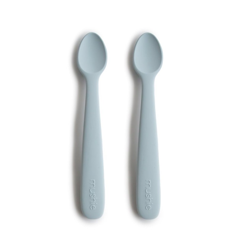 SILICONE SPOON (2 PACK) SOLID POWDER BLUE 16x2.5x1 CM