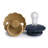 SUCCHIETTO B. SILICONE 2 IN 1 DAISY CAPPUCCINO/DARK NAVY 0+