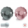 SUCCHIETTO B. SILICONE 2 IN 1 DAISY BABY PINK/FRENCH GRA 0+