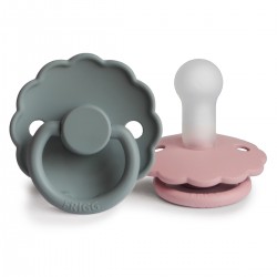 SUCCHIETTO B. SILICONE 2 IN 1 DAISY BABY PINK/FRENCH GRA 0+