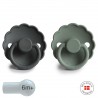 SUCCHIETTO B. SILICONE 2 IN 1 DAISY GRAPHITE/LILY PAD 6+