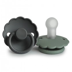 SUCCHIETTO B. SILICONE 2 IN 1 DAISY GRAPHITE/LILY PAD 6+