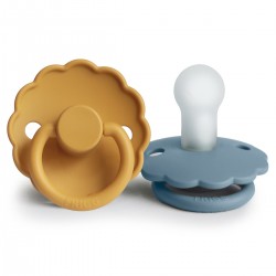 SUCCHIETTO B. SILICONE 2 IN 1 DAISY HONEY GOLD/GLACIER B 6+