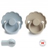 SUCCHIETTO B. SILICONE 2 IN 1 DAISY POWDER BLUE/SANDSTON 0+